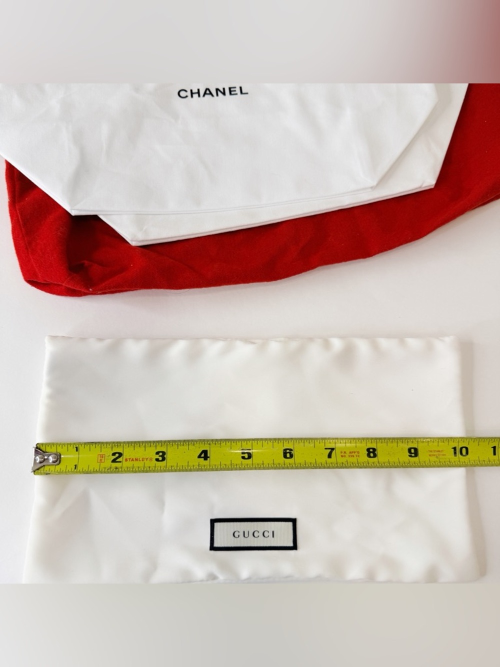 Lot of 4 Authentic Chanel & Gucci Dust Bags Lot 2 Gucci, 2 Chanel - Picture 9 of 15